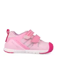Pantofi sport din piele ecologica si material textil - Roz deschis/Roz aprins/Roz pastel