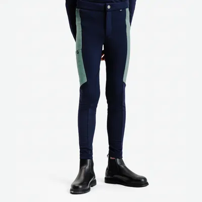 Pantalon călduros echitație Albastru Copii