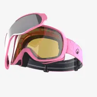 Ochelari de schi și snowboard orice vreme copii și adulți, G500i, roz