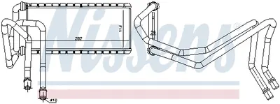 Schimbator caldura incalzire habitaclu (114x294x26) LAND ROVER DISCOVERY III, RANGE ROVER SPORT 2.7D-4.4 intre 2004-2013