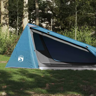 Gossi cort de camping tunel pentru 1 persoana, albastru, impermeabil
