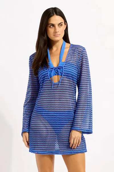 Seafolly rochie de plajă pentru femei Mesh Effect Cover Up