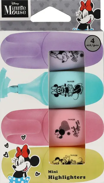 Set de markere de text Cool Pack Minnie Mouse - 4 bucăți