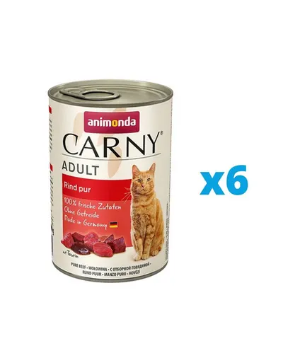 ANIMONDA Carny Adult set cu vita pentru pisica 6 x 400 g