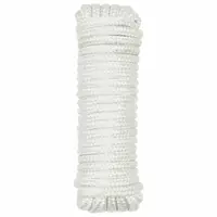 vidaXL Sfoară de Barcă 10 mm 6 m Alb Poliester