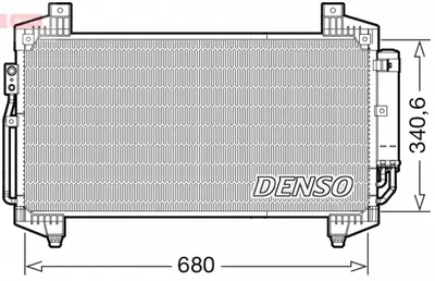 Radiator AC condensator cu uscator potrivit MITSUBISHI ECLIPSE 1.5 2.2D 10.17