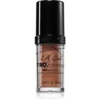 L.A. Girl Cosmetics PRO. Coverage fond de ten lichid iluminator culoare Beige 28 ml