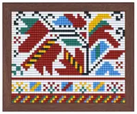 Mozaic cu ramă și pixeli Bright Toys - Motiv din Samokov