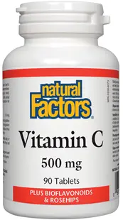 Vitamin C, 500 mg, 90 tablete, Natural Factors