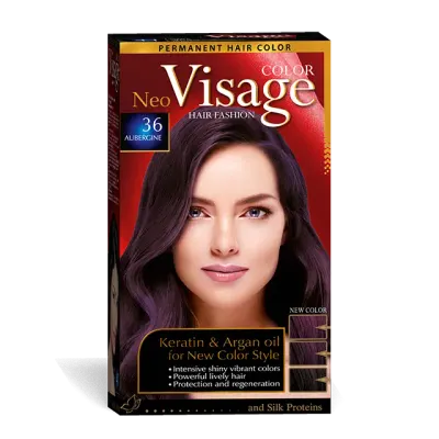 Visage Vopsea de par Neo Keratin & Argan Oil 36 Aubergine