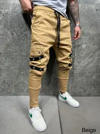 Blugi Hoinar cu Tur Beige Bgas1033(es3059) (mărime: 36)
