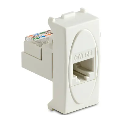 Priza RJ45 Cat.5e UTP, 8/8 contacte, alb