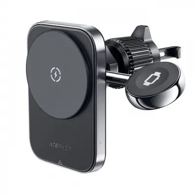 Incarcator Auto Wireless Acefast D18 2in1, 15W, 1.67A, Negru