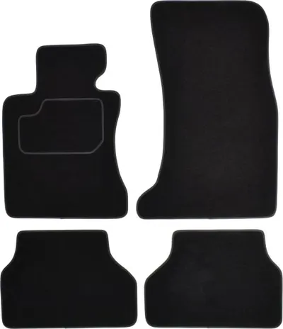 Covorase auto (set, velur, 4 bucati, culoare negru) BMW Seria 5 (E60) intre 2001-2010