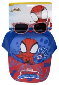 Set pentru copii Cerda - Spiderman, Spidey, șapcă și ochelari de soare, 51 cm