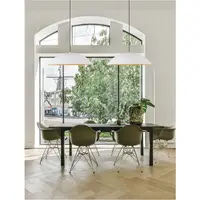 Lampa suspendata GLIM Nisipiu Alb Outside Natural Lemn InsideAluminiu & Acrylic LED 47 Wat 230V 2015Lm 3000K IP20