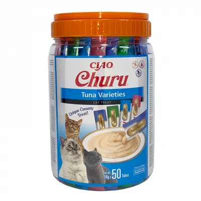 Recompense pentru pisici Churu Cat Varieties cu ton 50 bucati