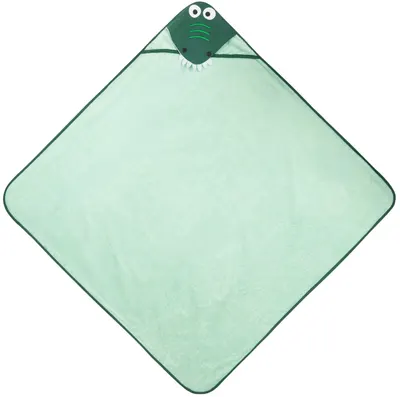 Prosop cu glugă Sensillo - Water Friends, crocodil, 100 х 100 cm