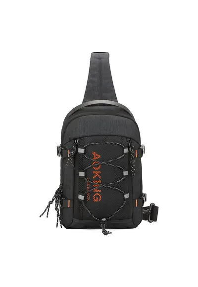 Geanta sling unisex cu logo - Negru