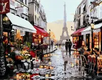 Set pictură după numere MagicArt - Amintiri din Paris (Richard McNeil)