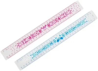 Rigla Maped - Study Fancy, incasabila, 30 cm, sortiment