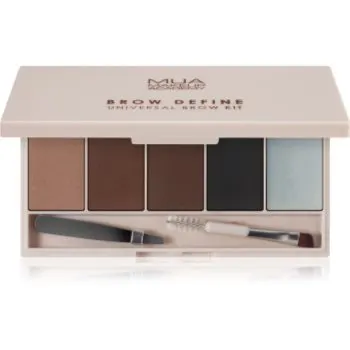 MUA Makeup Academy Brow Define paletă fard pentru sprâncene sub formă de pudră compactă cu aplicator