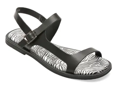 Sandale GRYXX negre, 67735, din piele naturala
