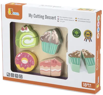 Jucărie din lemn Viga Toys - Dulciuri pentru tăiat