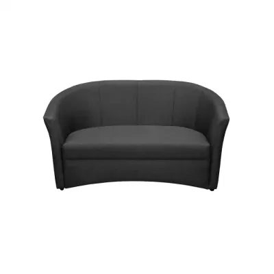 Canapea CAFENEA fixa, 2 locuri, gri antracit, 145x60x80 cm