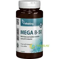 Mega B50 cu Folat si Vitamina B12 60cpr