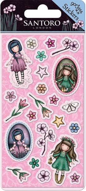 Stickere Santoro Gorjuss In The Forest - Fairy Dusk / Woodland Wildflower