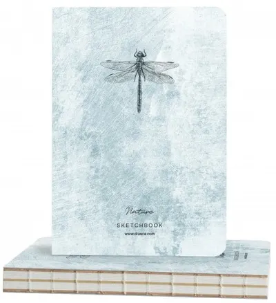 Caiet de schițe Drasca Nature - Libelula, 112 coli