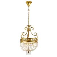Frederick Candelabru 3xe14 Aramă/cristale
