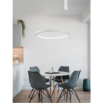 Lampa suspendata PERTINO Nisipiu Alb Aluminiu & Acrylic LED 38W 230V 2175Lm IP20 2700K Triac Dimabil