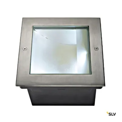 DASAR LED patrat incastrat podea, 28W, 4000K, Inox