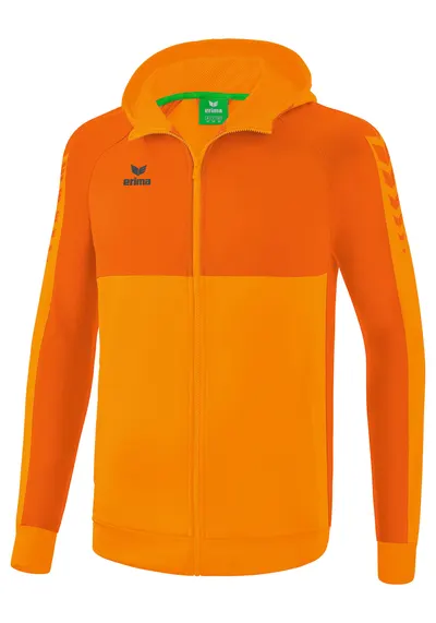 Jachetă Antrenament Erima Six Wings cu Glugă Orange Junior