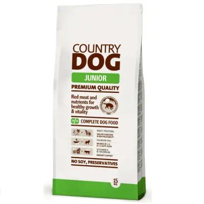 Hrana uscata pentru caini Country Premium Junior 15 kg