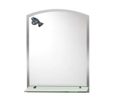 Oglinda baie cu polita si spot RO-8099 50x70 cm