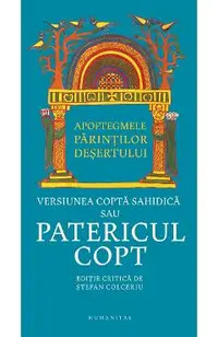 Patericul copt. Apoftegmele Parintilor desertului