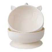 Set 2 Castronele cu Ventuza Silicon Melii Luxe, Model Unicorn