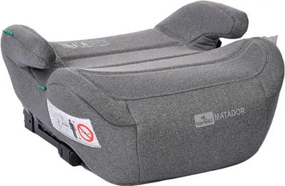 Înălțător auto Lorelli - Matador, IsoFix, i-Size, 125-150 cm, Grey