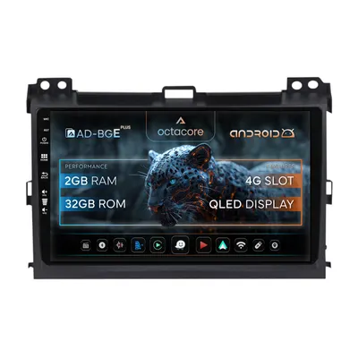 Navigatie Toyota Prado J120 (2002-2010), Android, E-Octacore 2GB RAM + 32GB ROM, 9 Inch - AD-BGE9002+AD-BGRKIT083