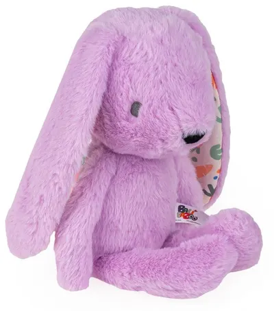 Jucărie moale de îmbrățișat Bali Bazoo - Rabbit, 32 cm, mov