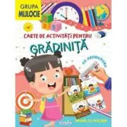 Carte de activitati pentru gradinita, cu abtibilduri. Grupa mijlocie