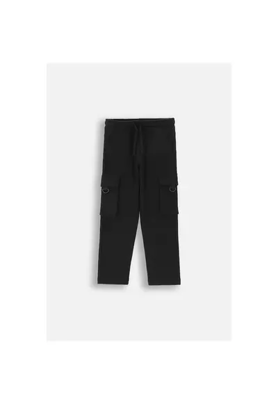 Pantaloni sport cargo - Negru