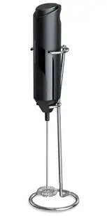 Mixer spuma de lapte negru cu stand vertical ideal pentru cappuccino caffe latte