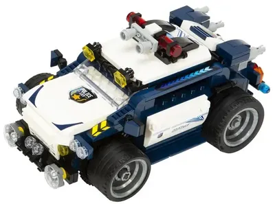 Constructor Wise Block - Jeep de poliție radiocontrolat, 302 piese