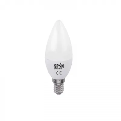 Bec Bl Led Lumanare E27, model C35, 5W=45W, 6400K, lumina rece