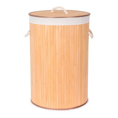 Coș rotund din bambus pentru rufe Compactor Round