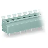 PCB terminal block; push-button; 2.5 mm²; Pin spacing 7.5/7.62 mm; 24-pole; CAGE CLAMP®; commoning option; 2,50 mm²; gray